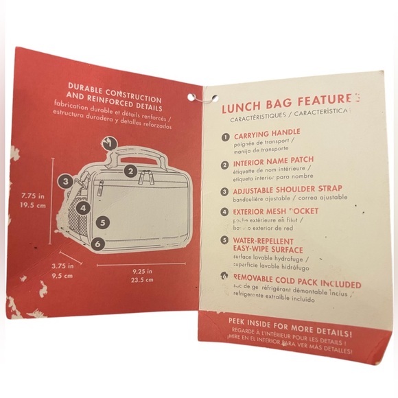 NWT Pottery Barn Kids Disney Cars Movie Cold Pack Lunch Bag Lunchbox Pixar Rare - Picture 12 of 12